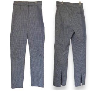 C/Meo Collective NEW Split Hem Back Hi Waist Stretch Houndstooth Check Stretch S